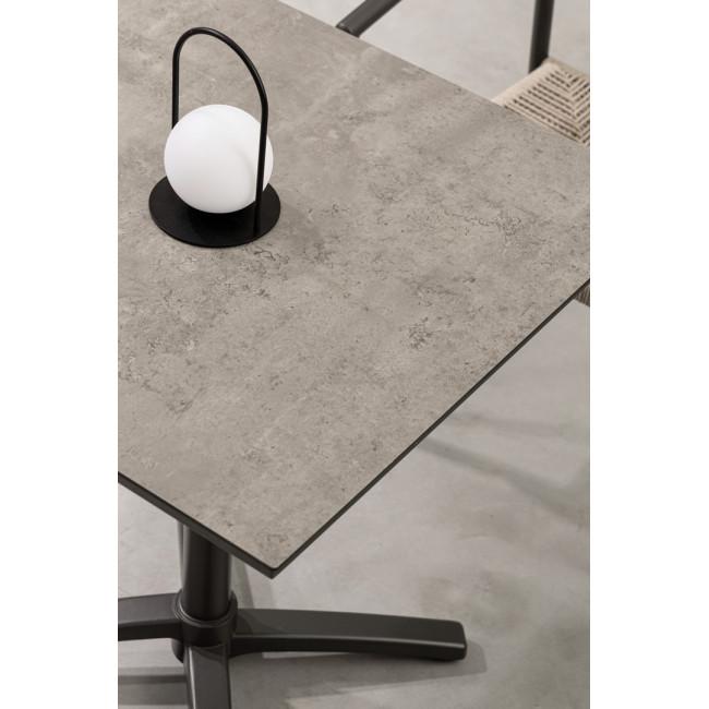 CLARET ezüst alumínium étkezőasztal