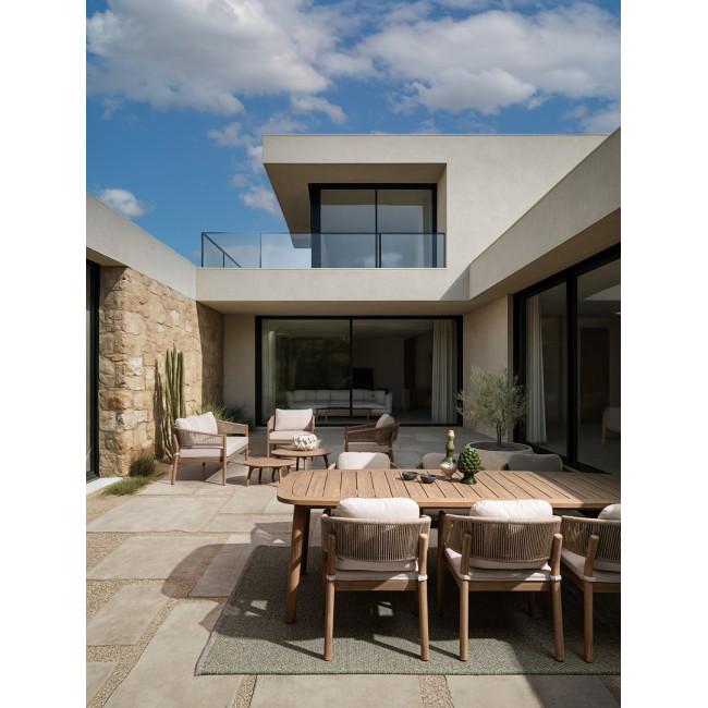 THIAGO bézs akácfa kerti garnitúra