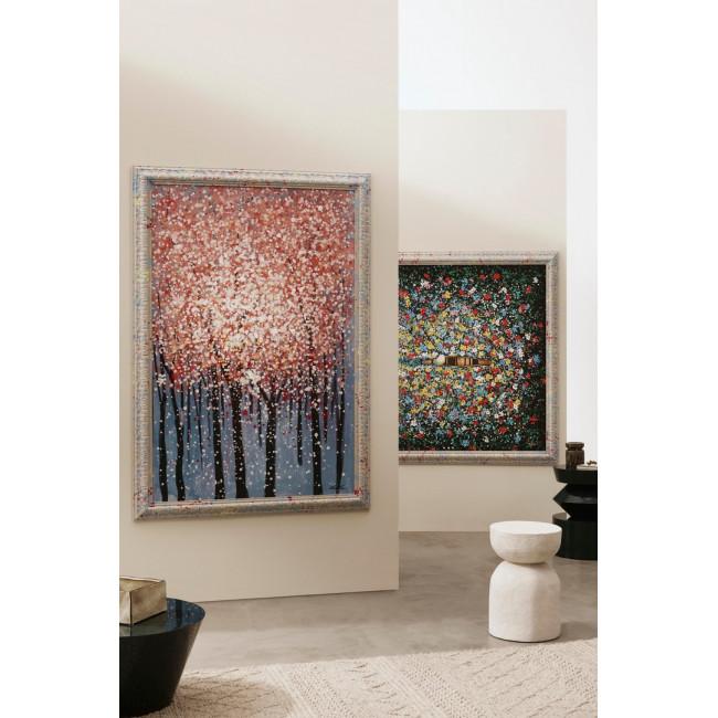 SPOTTY rózsaszín vászon festmény