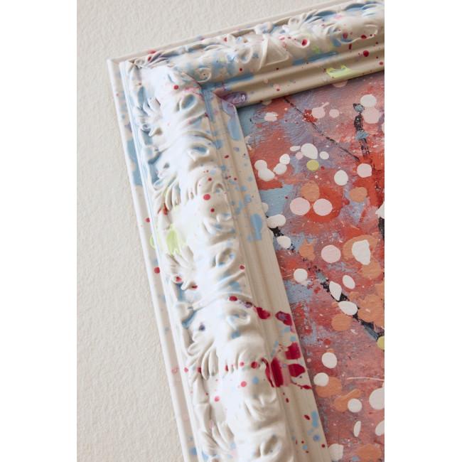 SPOTTY rózsaszín vászon festmény