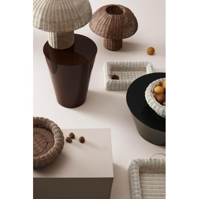 IRELE bézs rattan asztali lámpa