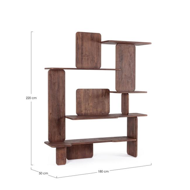 NAYANA piros akácfa könyvespolc