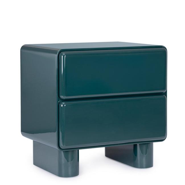 OTILIA türkiz éjjeliszekrény