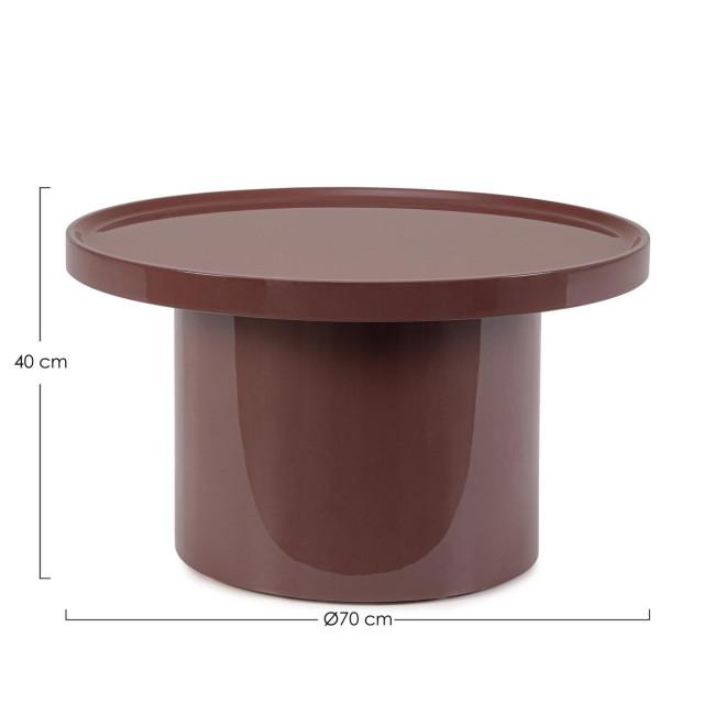 OTILIA bordó dohányzóasztal