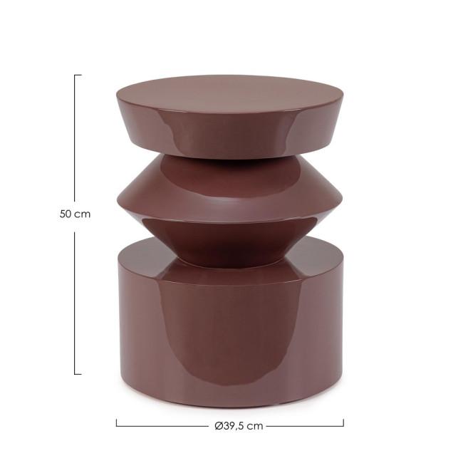 OTILIA bordó dohányzóasztal