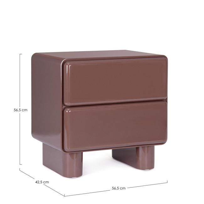 OTILIA piros éjjeliszekrény