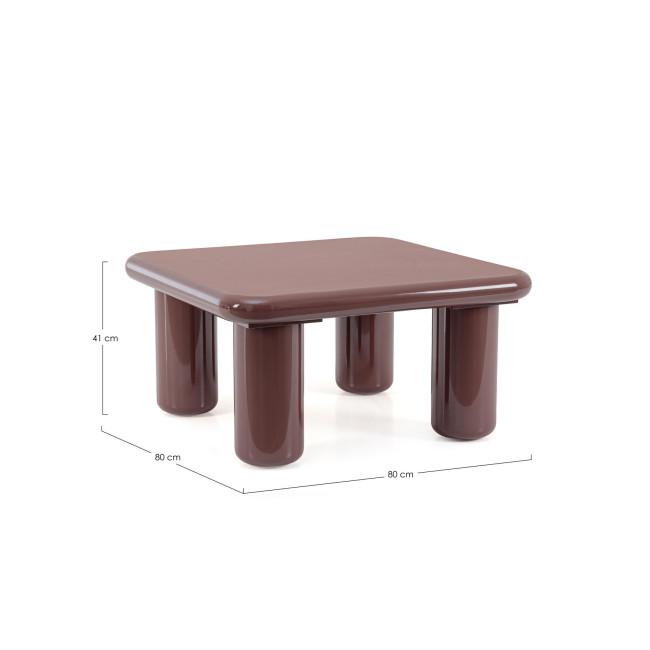 OTILIA piros dohányzóasztal