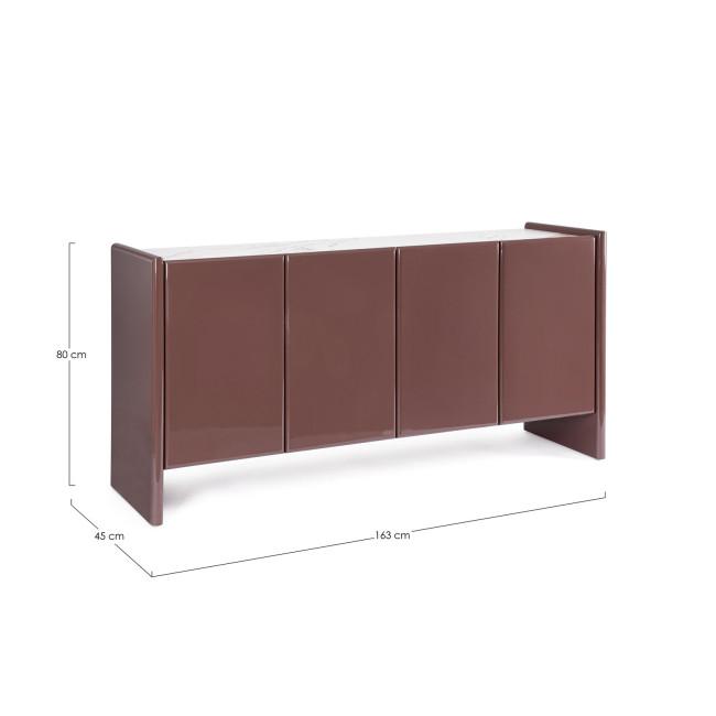 OTILIA piros tálalószekrény