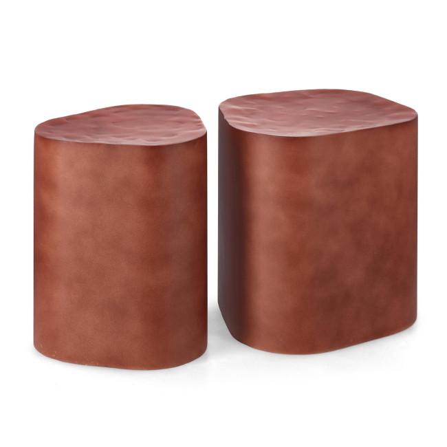 JASLEEN piros acél dohányzóasztal