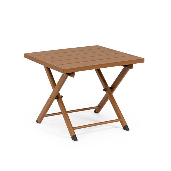 TAYLOR barna alumínium dohányzóasztal