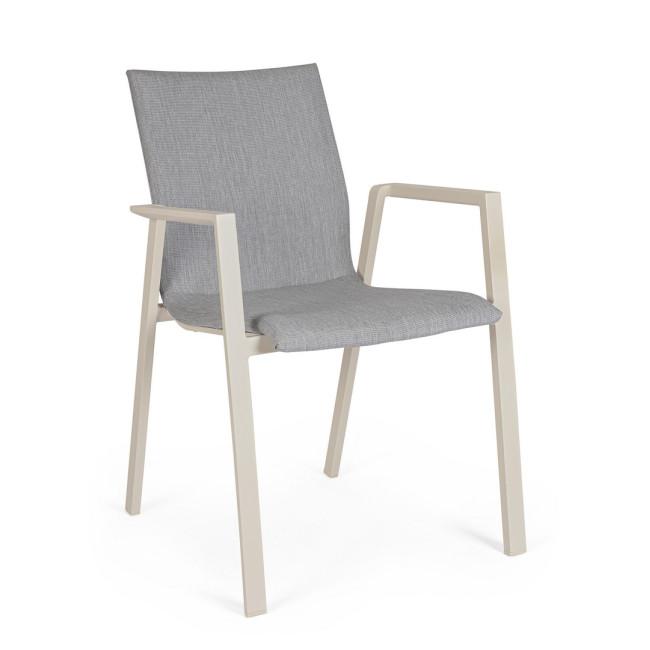 ODEON szürke alumínium szék