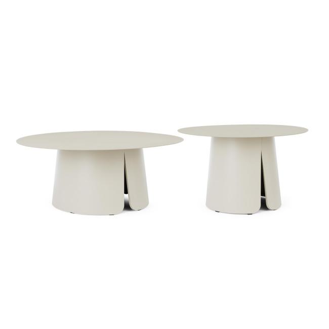 BRYAN ezüst alumínium dohányzóasztal