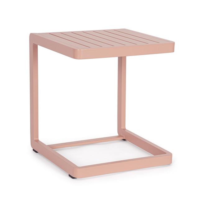 KONNOR piros alumínium kerti dohányzóasztal