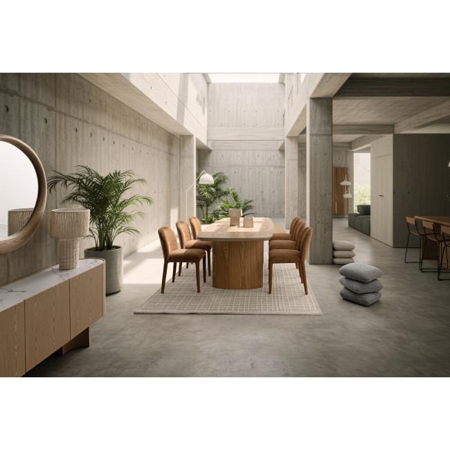 ANTARA ezüst szövet puff