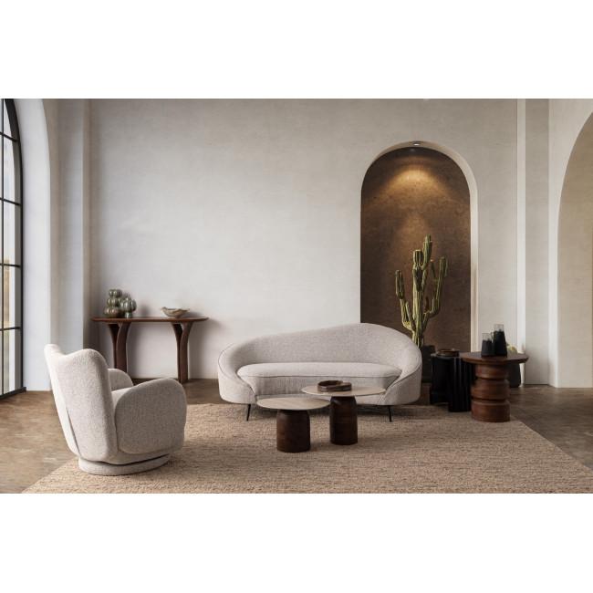 DALTON piros mangófa konzolasztal