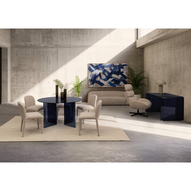 KAIKU ezüst fém asztali lámpa