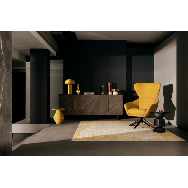 ALKA fekete acél dohányzóasztal