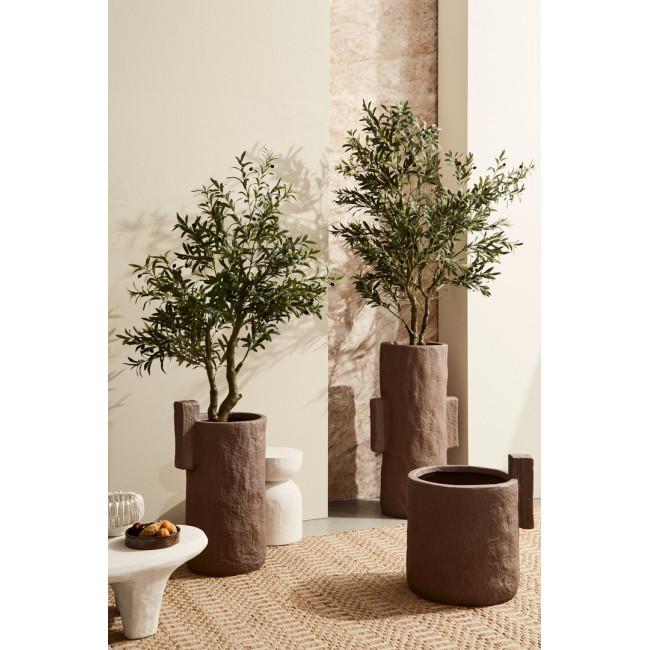 OLIVE zöld műanyag művirág