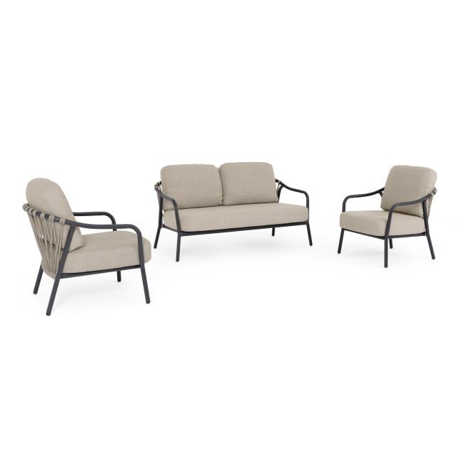 EDVIGE ezüst alumínium kerti garnitúra