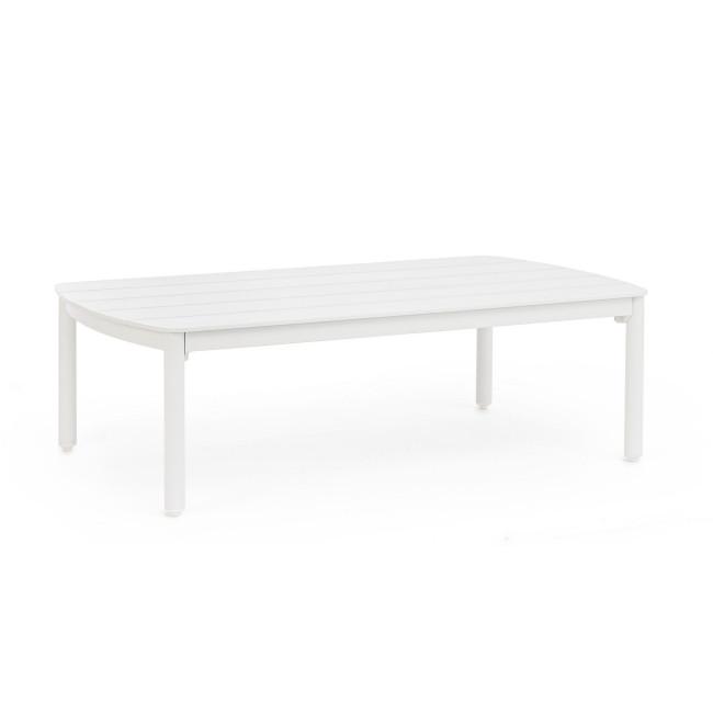 FENIX fehér alumínium dohányzóasztal