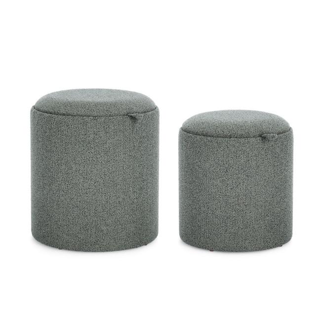 SASHA zöld szövet puff
