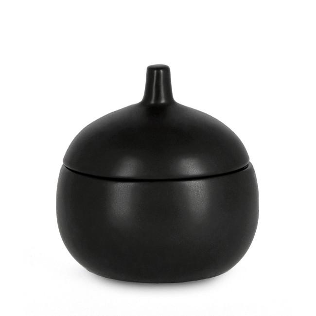 CANISTER fekete kerámia gyertya