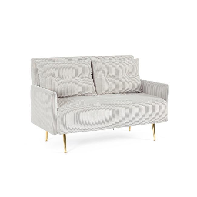 CHICAGO bézs bársony kanapéágy