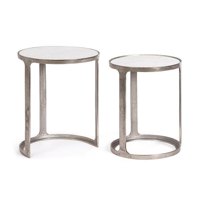 JANIRA fehér márvány dohányzóasztal