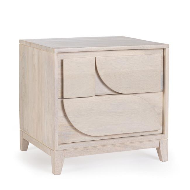 ARCHITA bézs fa éjjeliszekrény