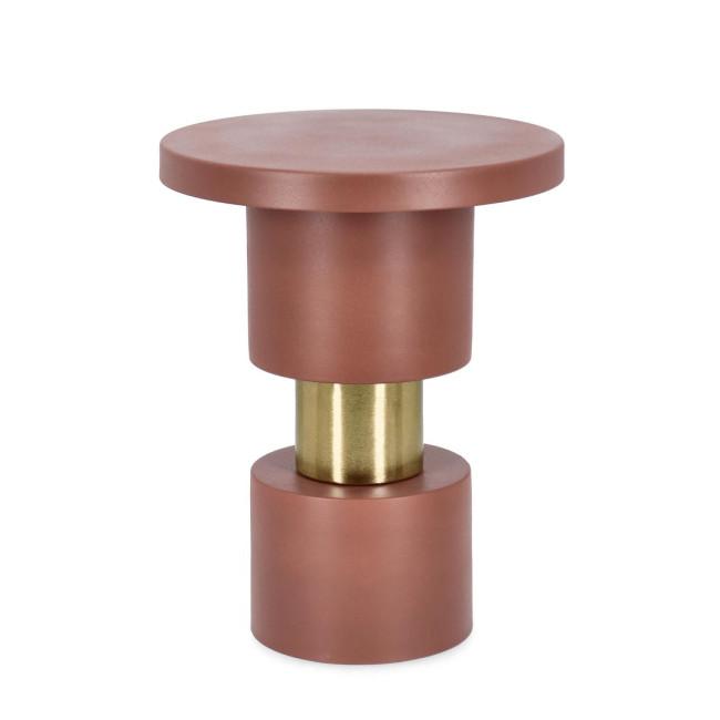 MITUL piros fém dohányzóasztal