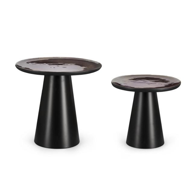 ZAINAB fekete fa dohányzóasztal