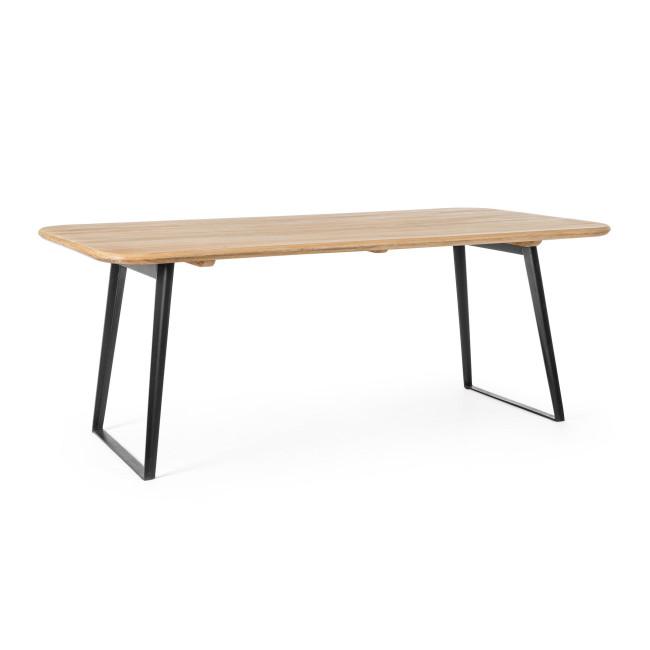 NASHIK bézs fa étkezőasztal