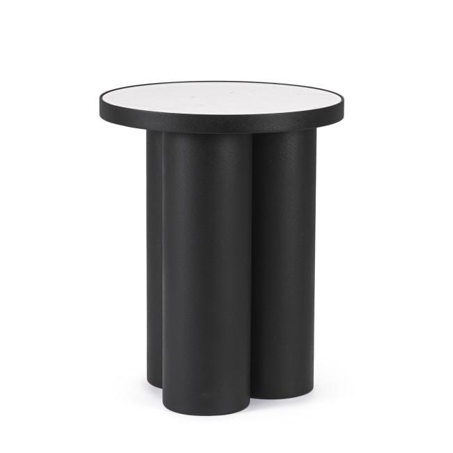 RONDEL fekete fém dohányzóasztal