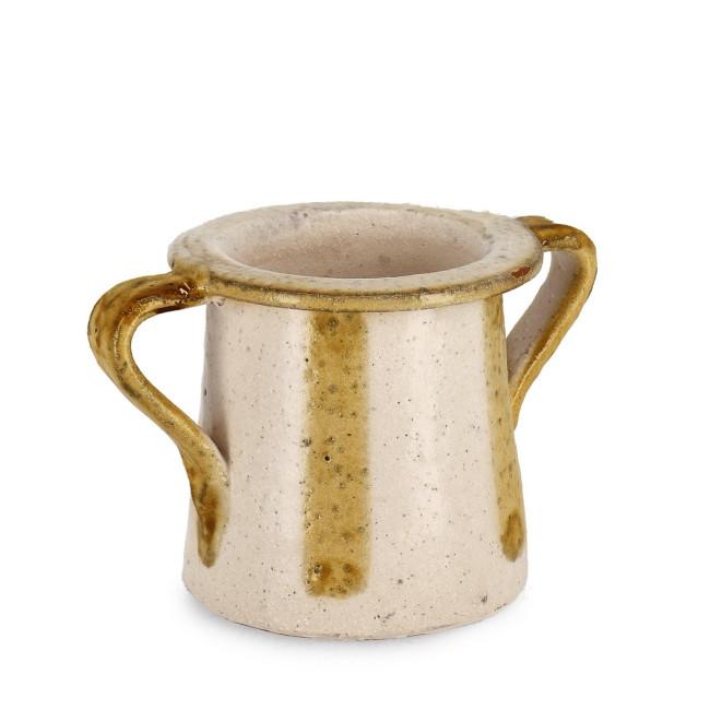 DARUMA bézs terracotta kaspó