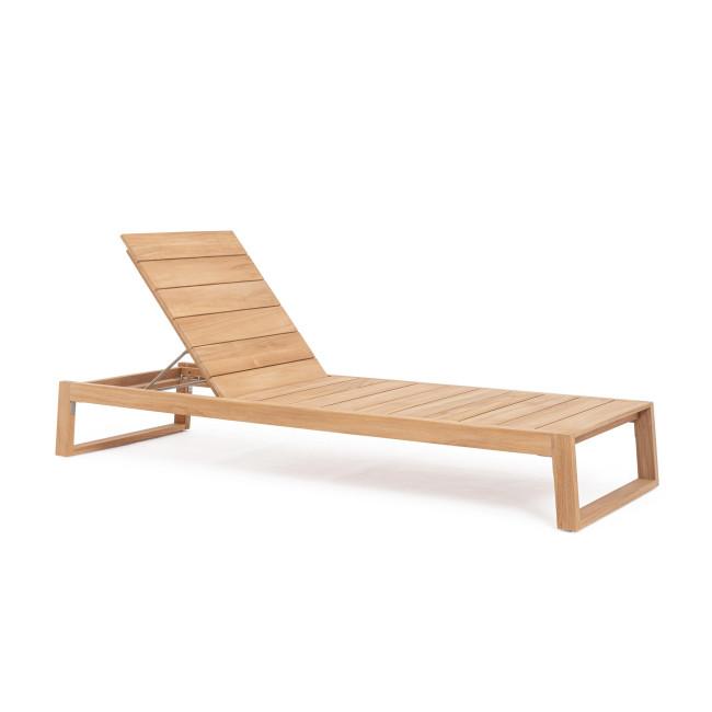 JEREMY bézs tikfa napozóágy