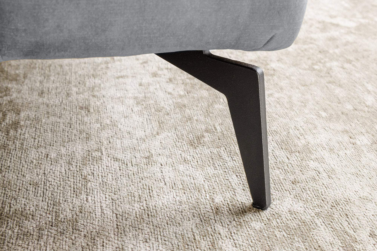 AMSTERDAM szürke bársony ágy 160x200 cm