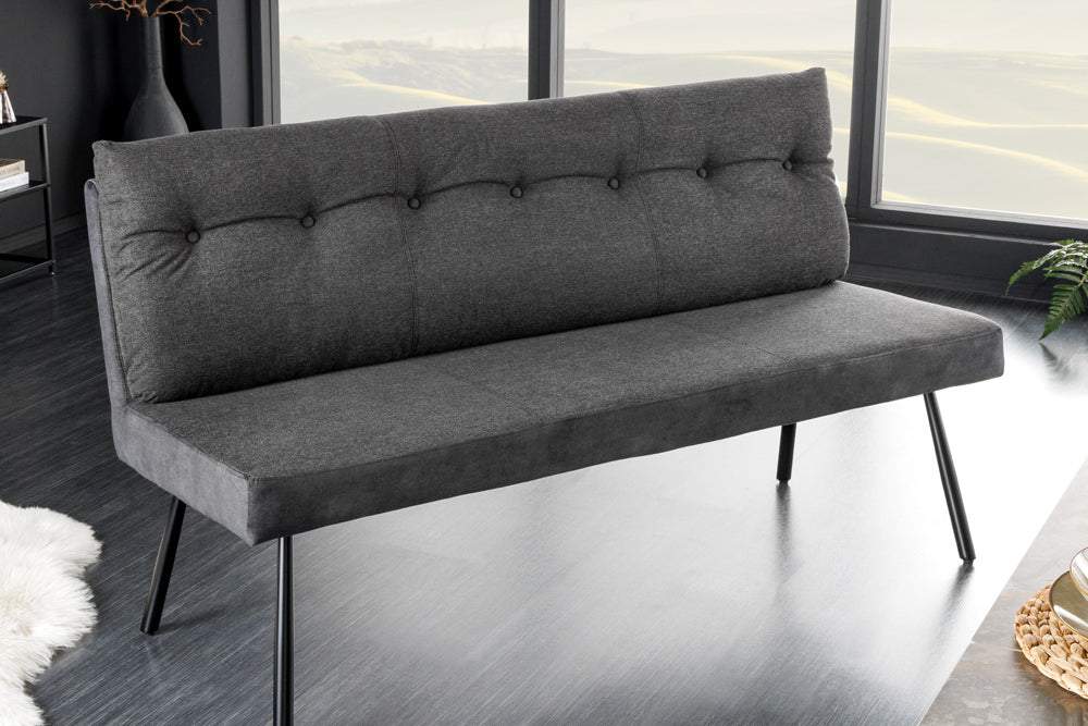 BIG GEORGE fekete szövet ülőpad