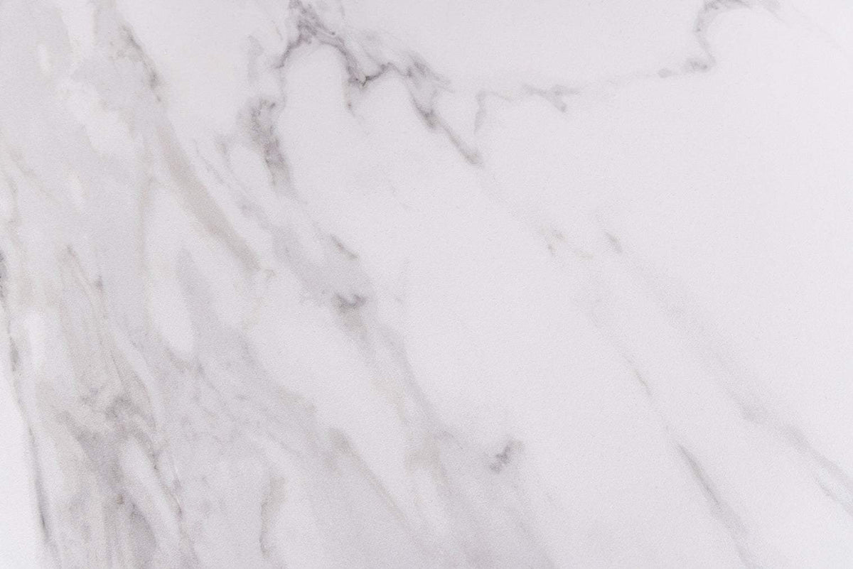 ETERNITY fehér kerámia étkezőasztal 160-200 cm