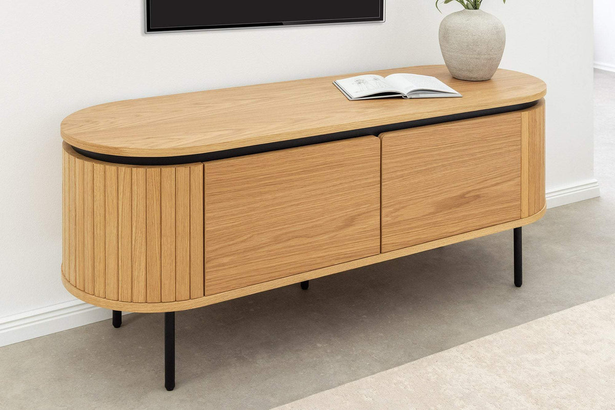 ATELIER barna tölgyfa furnér tv szekrény 120 cm