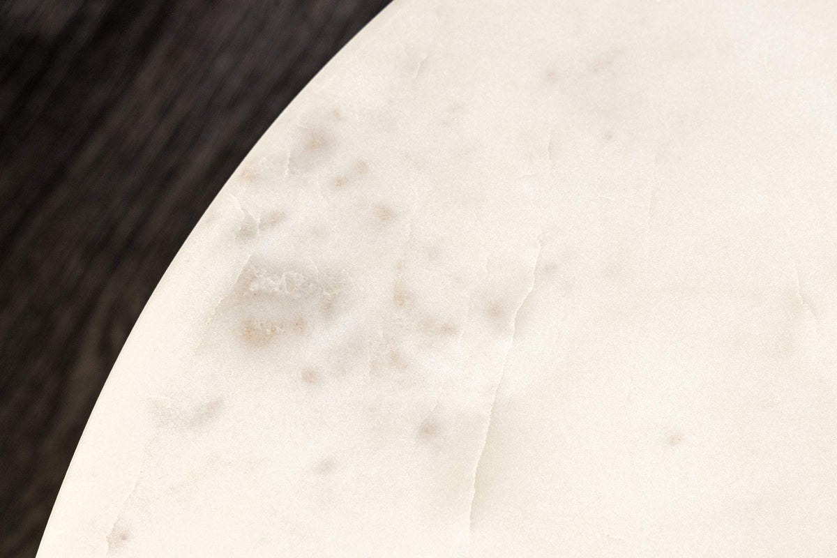 TRES CHIC fehér márvány dohányzóasztal