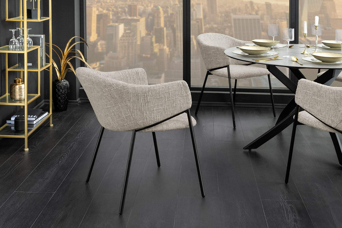 NOBLESSE bézs szövet szék