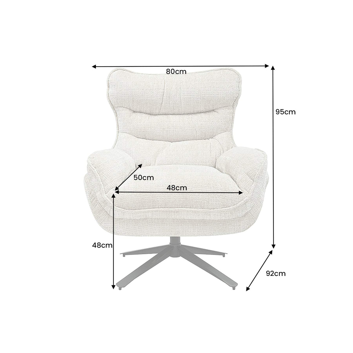 CLOUD bézs szövet fotel