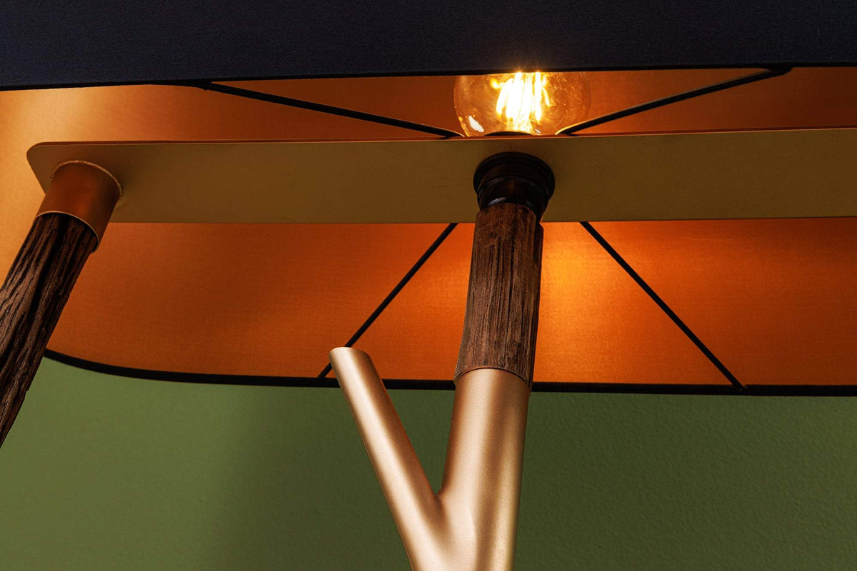 WARDROBE arany fa állólámpa