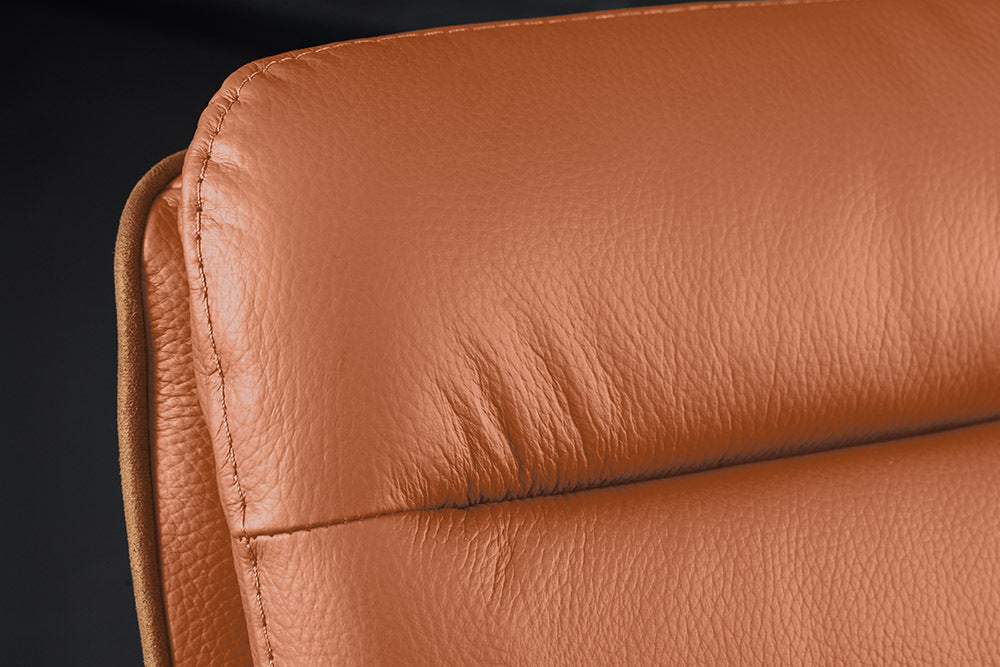 BIG GEORGE barna bőr bárszék