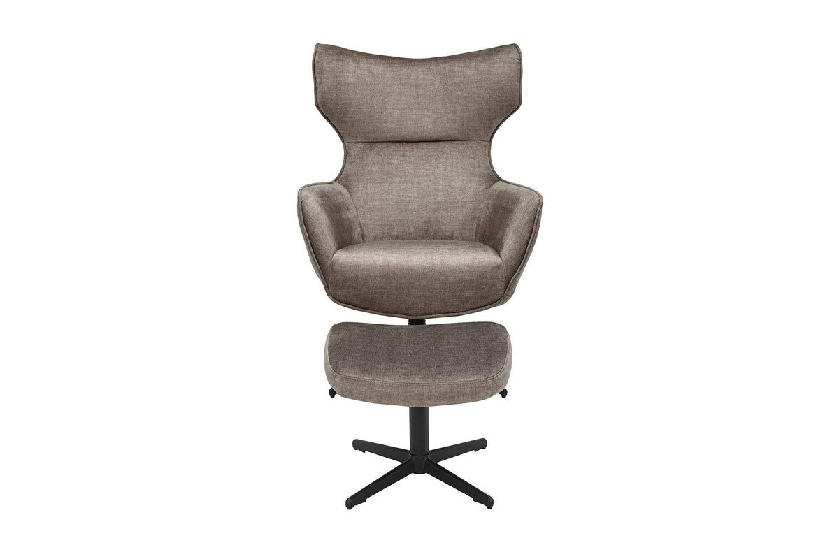 VOGUE taupe bársony fotel