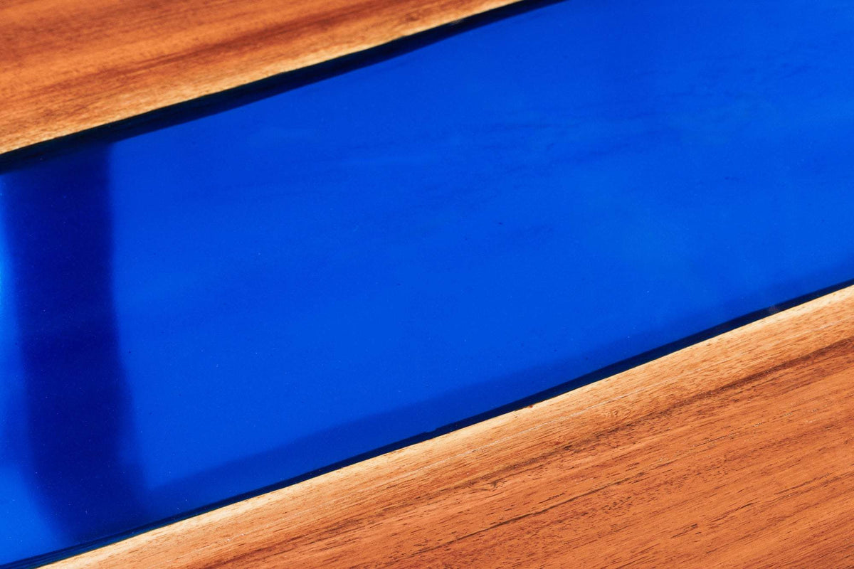 LIQUID kék akácfa étkezőasztal 160 cm