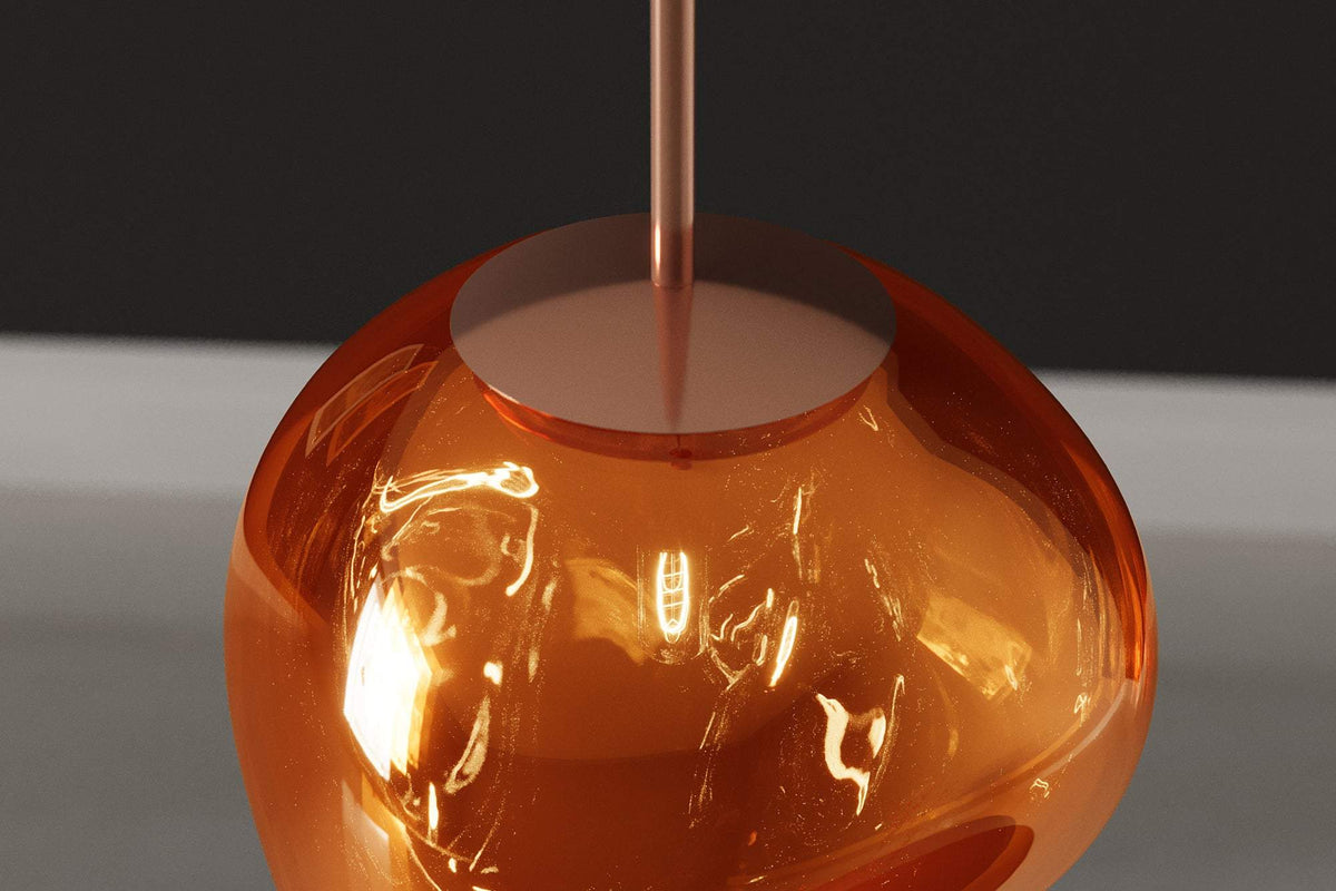 LIQUID DIAMOND réz üveg függőlámpa 20 cm