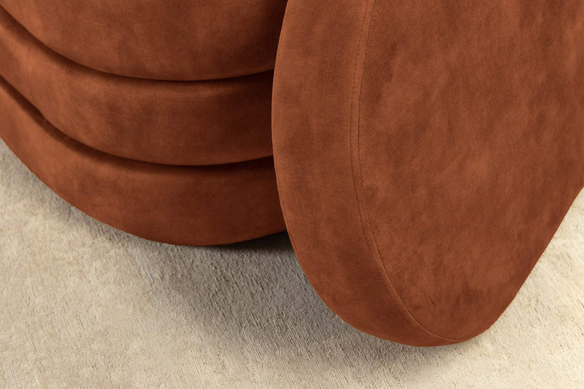 VOQUE barna bársony ülőpad