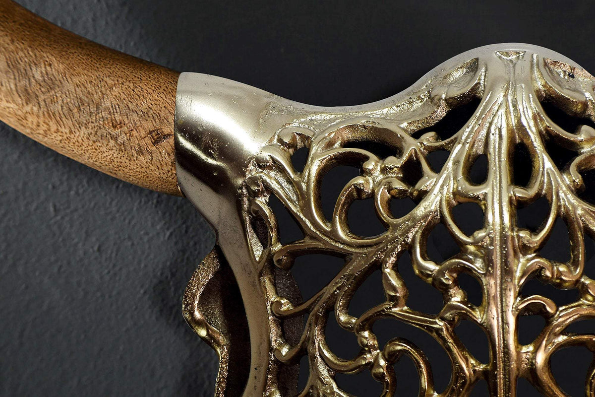 EXOTIC BULL arany fém fali dekoráció