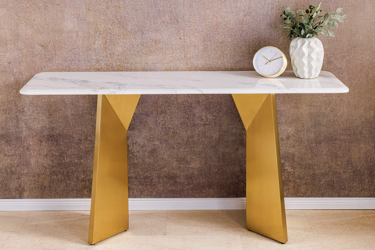 EXTRAVAGANCIA fehér márvány konzolasztal